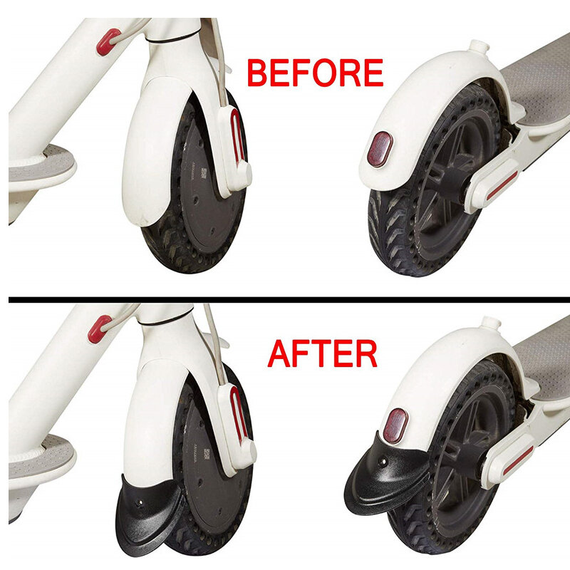 Fender fishtail frente traseira splash-proof suporte para xiaomi m365/pro scooter elétrico de borracha paralama suporte fender acessórios