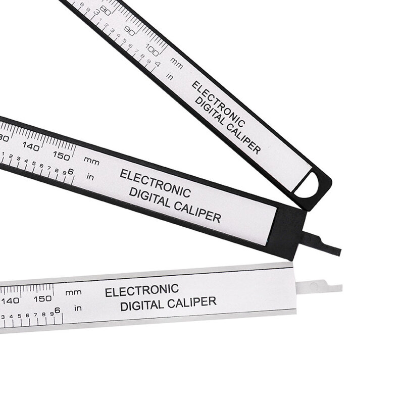 150มม.100มม.ดิจิตอลอิเล็กทรอนิกส์ Caliper คาร์บอนไฟเบอร์ Vernier Caliper Gauge Micrometer การวัดเครื่องมือไม้บรรทัดดิจิตอล