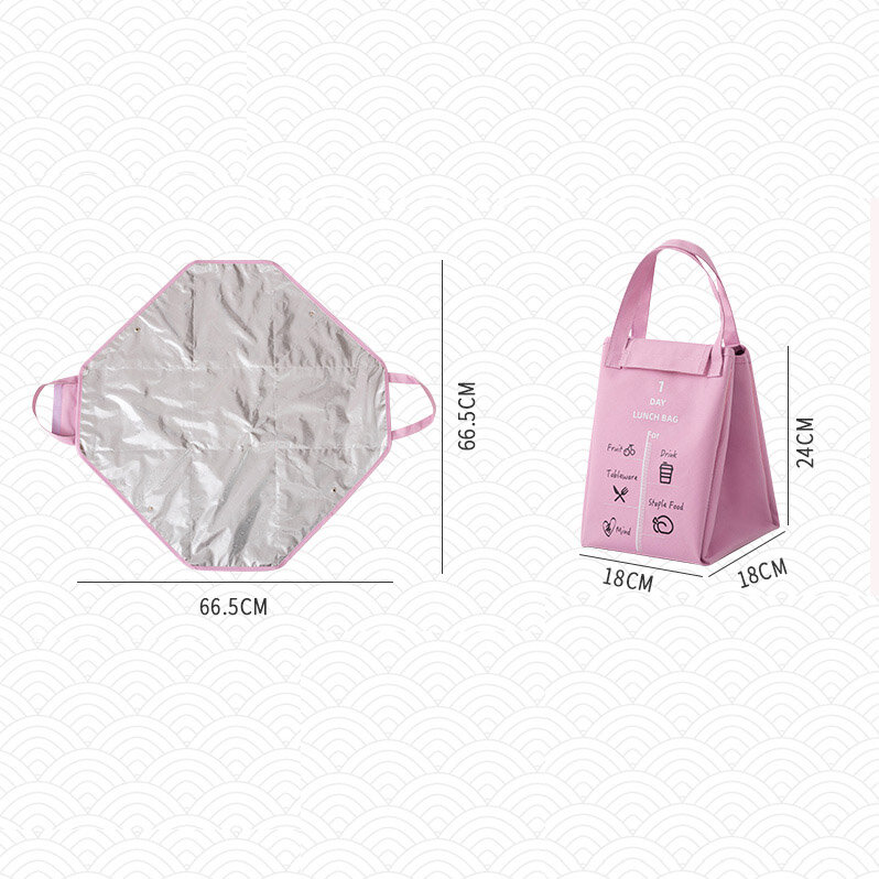Multicolor Bags Cooler Lunch Bag Fashion Cute Women Waterpr Hand Pack thermal breakfast box portable picnic travel Can Do Logo