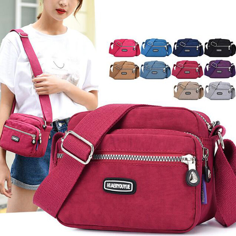 2023 Casual Designer Women Shoulder Bag Nylon Female Handbag Shoulder Bag Waterproof Girls Messenger Bags Crossbody Women Purse