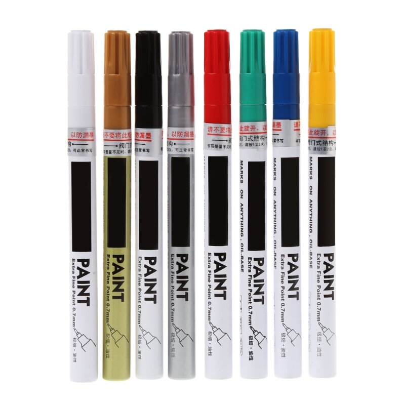 0.7mm Extra Fine Point Permanent Paint Metallic Marker Pen DIY Art