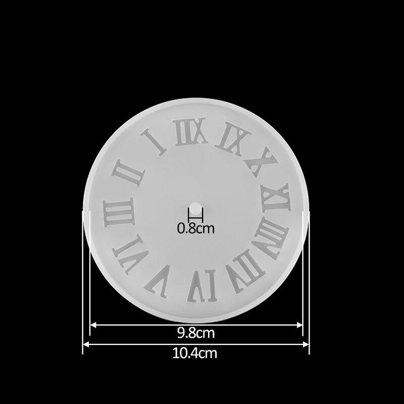 1 stücke Arabischen Ziffern Uhr Silikon Form Handgemachte Handwerk Uhr Epoxy Harz Formen Für DIY Schmuck Finden Werkzeuge Liefert