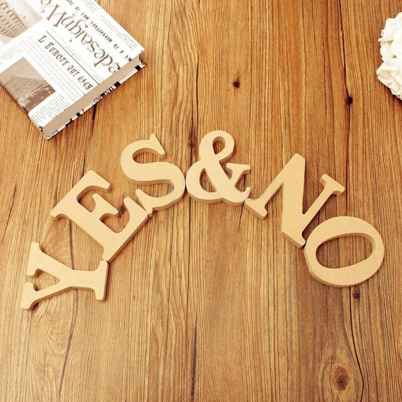 Freestanding A-Z Wood Wooden Letters Alphabet Hanging Wedding Home Party Decor Wedding party room Letter decoration