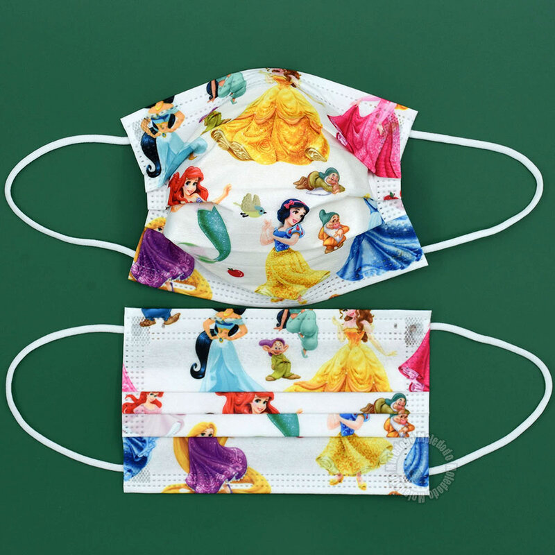 New Disney Print Child Mouth Masks Adult Disposable Mascarillas Ninos Stitch Princess Kids Fast Ship Masque Women Men Face Cover
