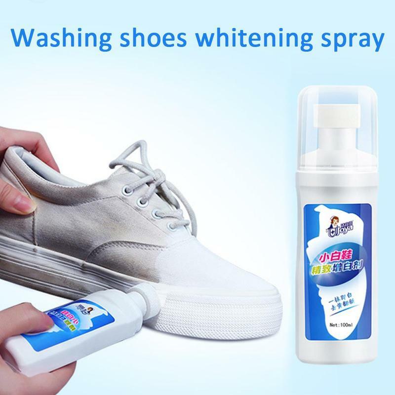 1 szt. Biały do czyszczenia butów wybielony, odświeżony polski urządzenia do oczyszczania do but skórzany sneakersów usuwają żółtą wybieloną szczotka do butów