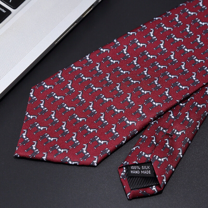 2021 neue männer mode druck krawatte Hand-made 8cm silk krawatte Paisley floral geometrische Krawatte für business party hochzeit geschenk