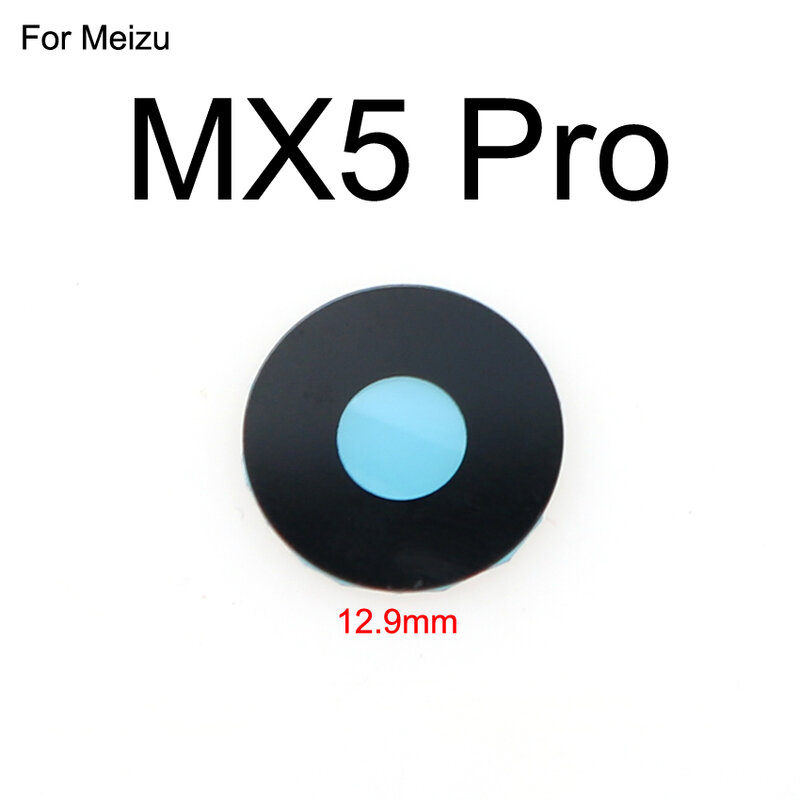 Yuxi tampa da lente de câmera traseira, cobertura da lente traseira com cola para meizu mx3 mx4 mx5 mx6 pro 5 6 7 plus u10 u20 m15 15 lite para reparo
