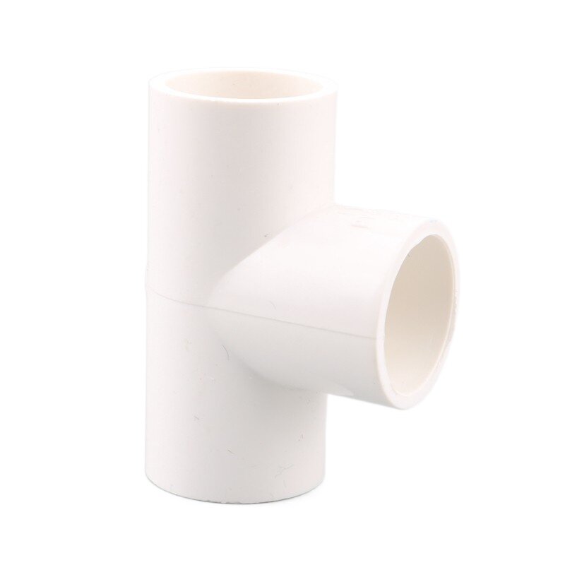 흰색 PVC 파이프 커넥터, 스트레이트 엘보 티 크로스 조인트, 수도관 어댑터, 3 4 5 6 웨이 조인트, 1 개, 20 25 32mm