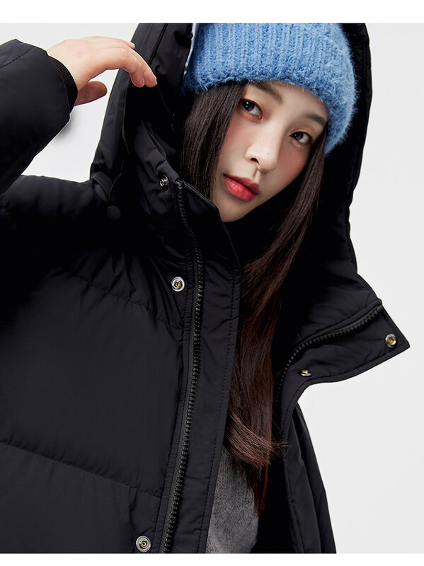 Теплые зимние женские толстые пуховики, длинная Модная брендовая куртка с капюшоном на молнии