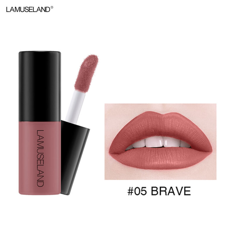 Multiwarna Lip Gloss Velvet hidrasi lipstik cair Matte alami tahan air tahan lama tidak lengket cangkir alat Makeup lapisan bibir