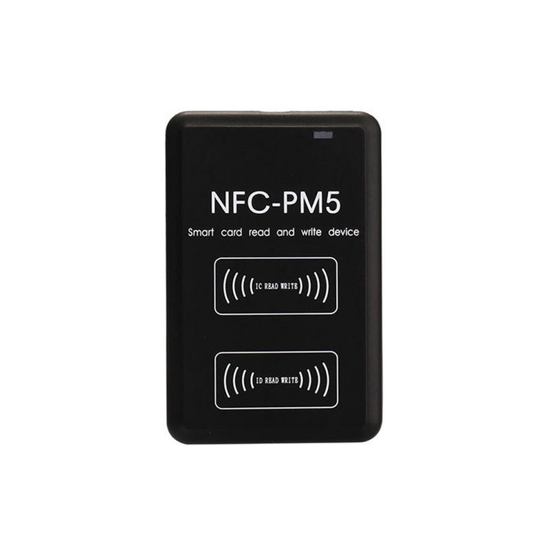 Nuovo NFC-PM5 crittografia decodifica duplicatore 125KHZ lettore NFC 13.56MHZ Smart Chip Card Writer IC ID copiatrice di frequenza