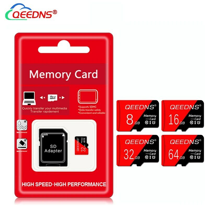 Mini sd/tf cartão flash 8 16 32 64 128 gb cartão sd livre adaptador mini cartão sd 128 gb cartão sd cartão de memória ultra classe 10