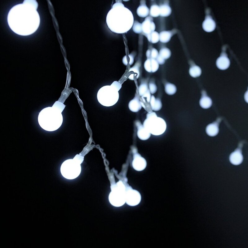 3M 6M 10M Fairy Garland LED Ball String Lights Waterproof for Christmas Tree Wedding Home Indoor Decoration Battery Powered