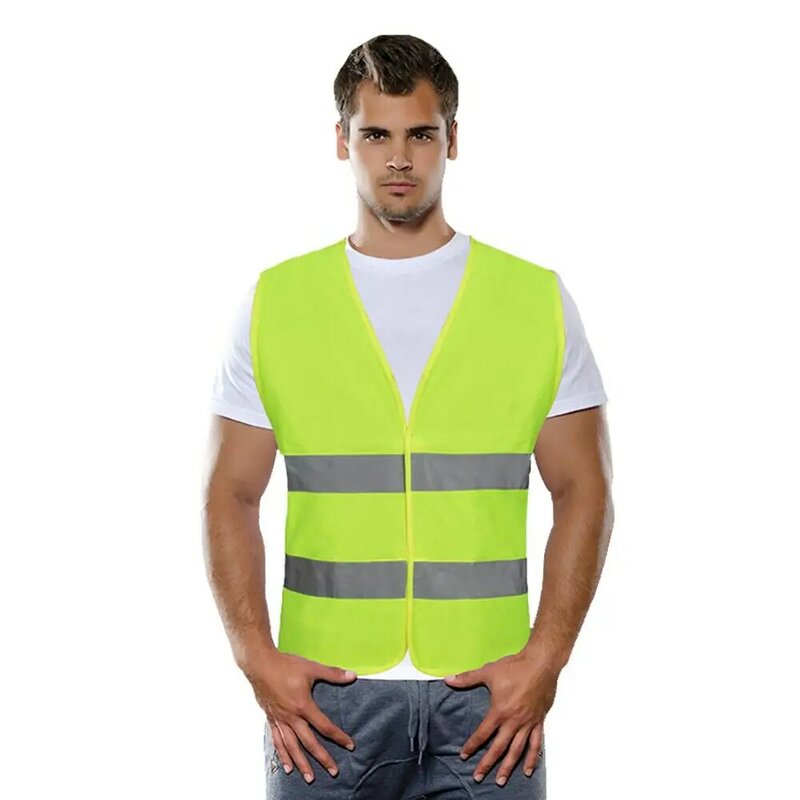 เสื้อผ้าความปลอดภัยสะท้อนแสง Vest ทำงานเสื้อผ้าการจราจรการก่อสร้างสูง Day Night คำเตือนความปลอดภัยเสื้อกั๊ก