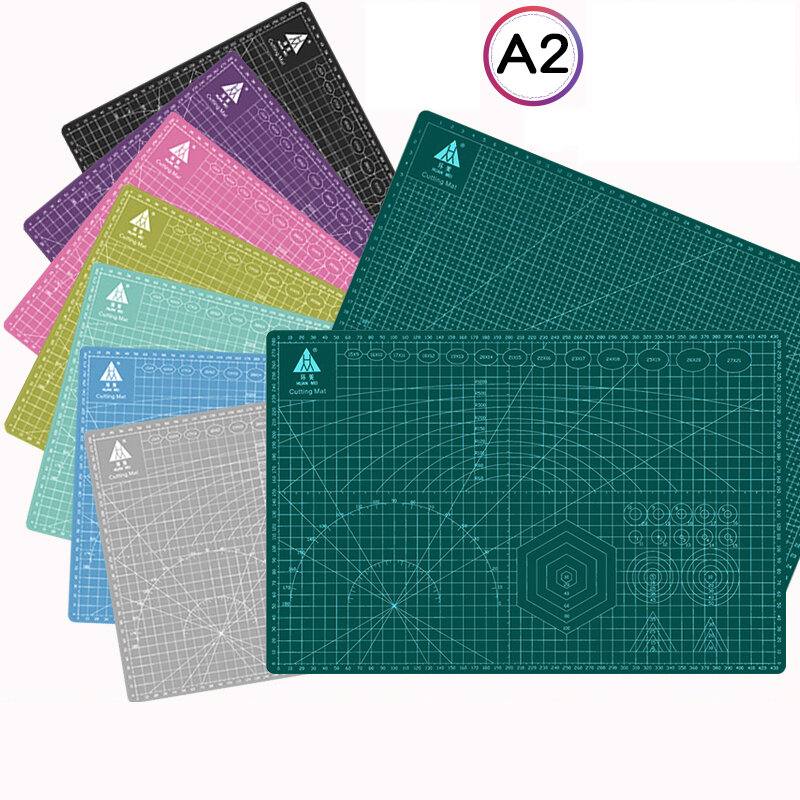 1Pcs 60*45Cm A2 Snijplank Grid Line Self-Healing Snijplank Craft Card Multi-kleur Dubbelzijdig Desktop Cutting Pad Mat