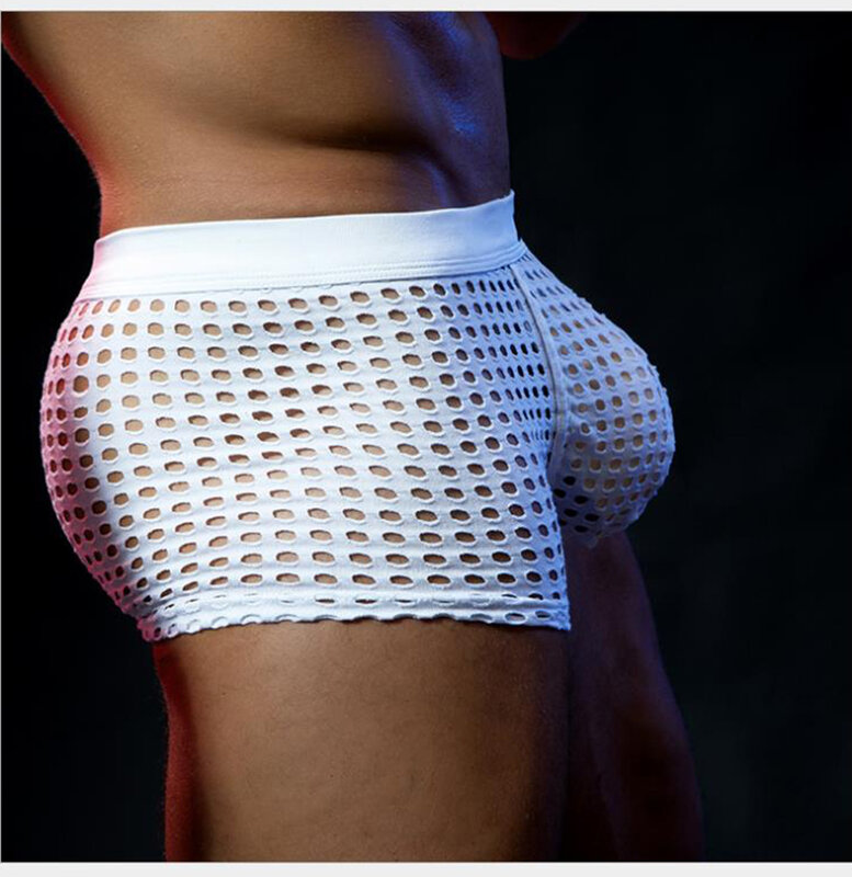 Recommend! New Arrival  Mens Sexy Mesh Erotic Jockstrap Gay Boxer Underwear