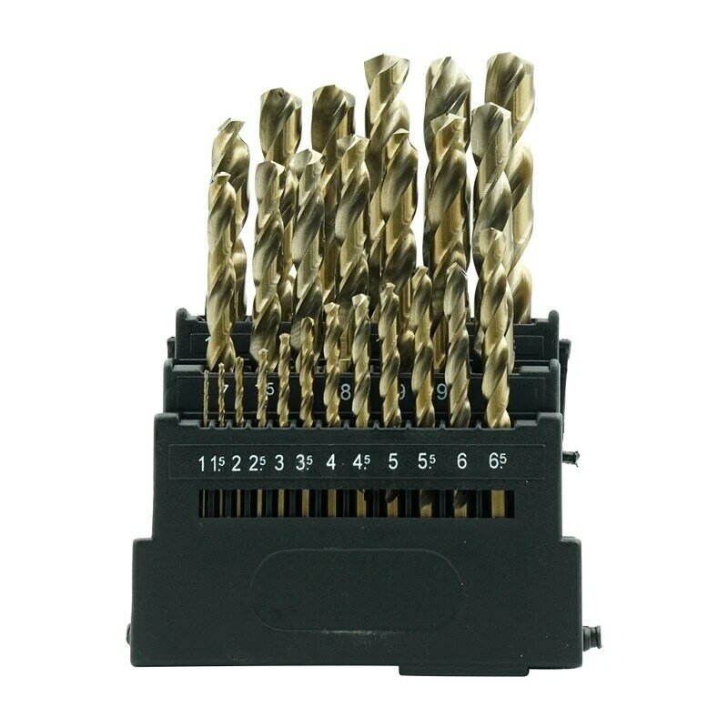 OIMG M42 HSS-Co Twist Drill Set 8% High Cobalt Drill Bit Hardness 68-70 HRC for Stainless Steel Wood Metal  Woodworking Tools