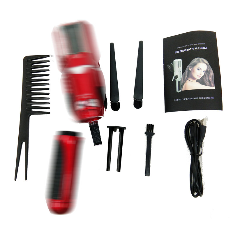 Rachadura cortador de cabelo navalha dispositivo beleza do cabelo salão de beleza usb cabo alimentado ferramenta estilo do cabelo evitar extremidades rachadas aparador de cabelo