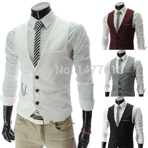 Vestido Slim Fit dos homens coletes, colete masculino, terno sem mangas casual, jaqueta de negócios formal, novo, M-7XL, 2024