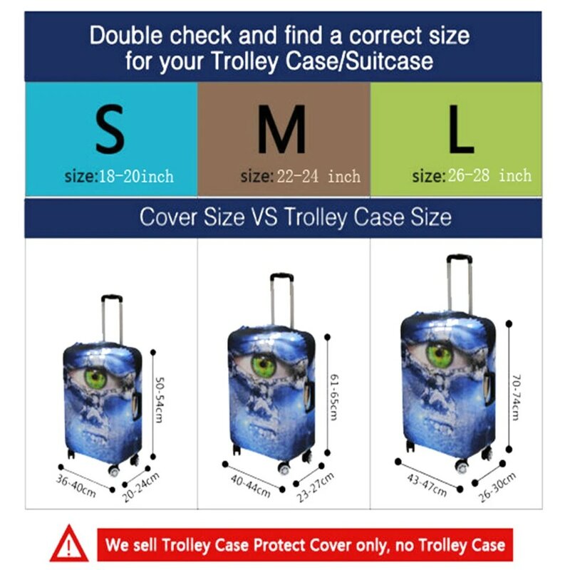 Cubierta de equipaje de viaje para niños de descendencia de THIKIN para niños niñas maleta de la escuela cubierta protectora Cartroon bolsa de viaje Protector