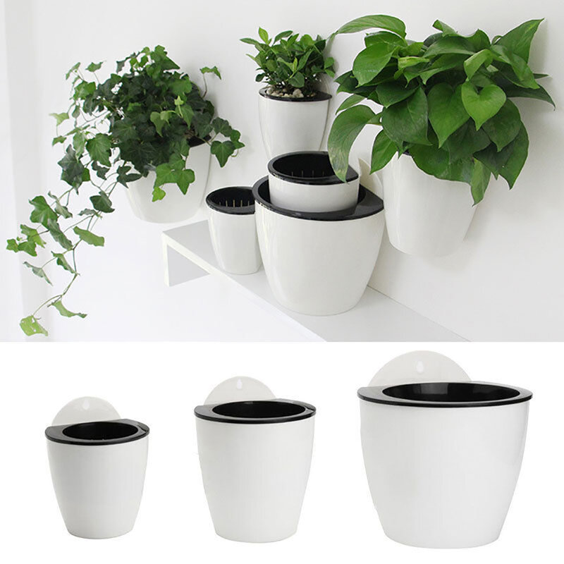 Wall Hanging Plant Pot Auto Absorb Water Flowerpot Gift Flower Pots & Planters Drop Shipping Home Decor
