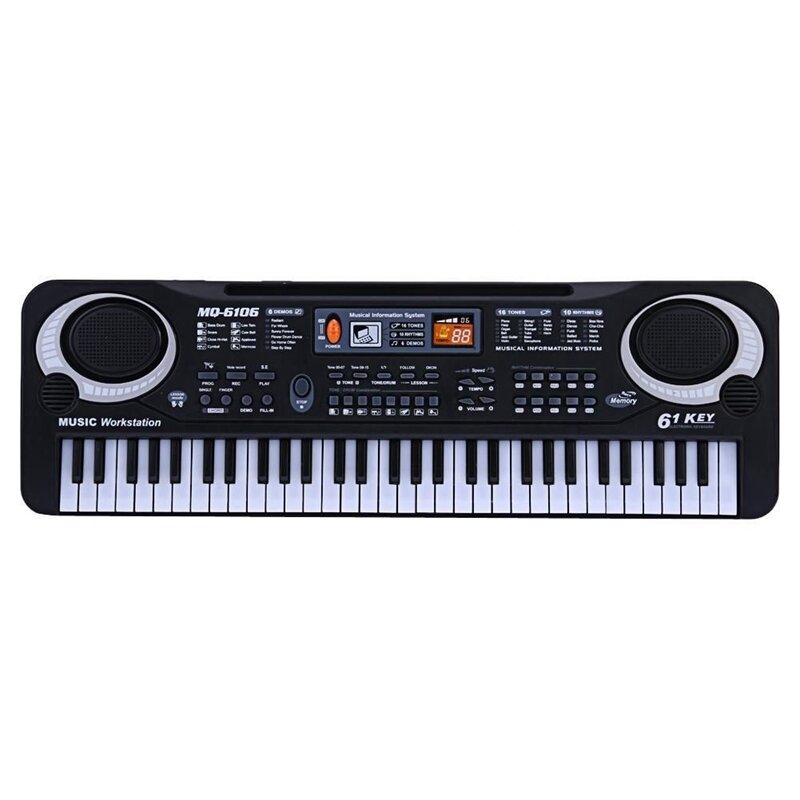 Mq 61 teclas de música digital teclado eletrônico placa chave piano elétrico presente das crianças plugue da ue