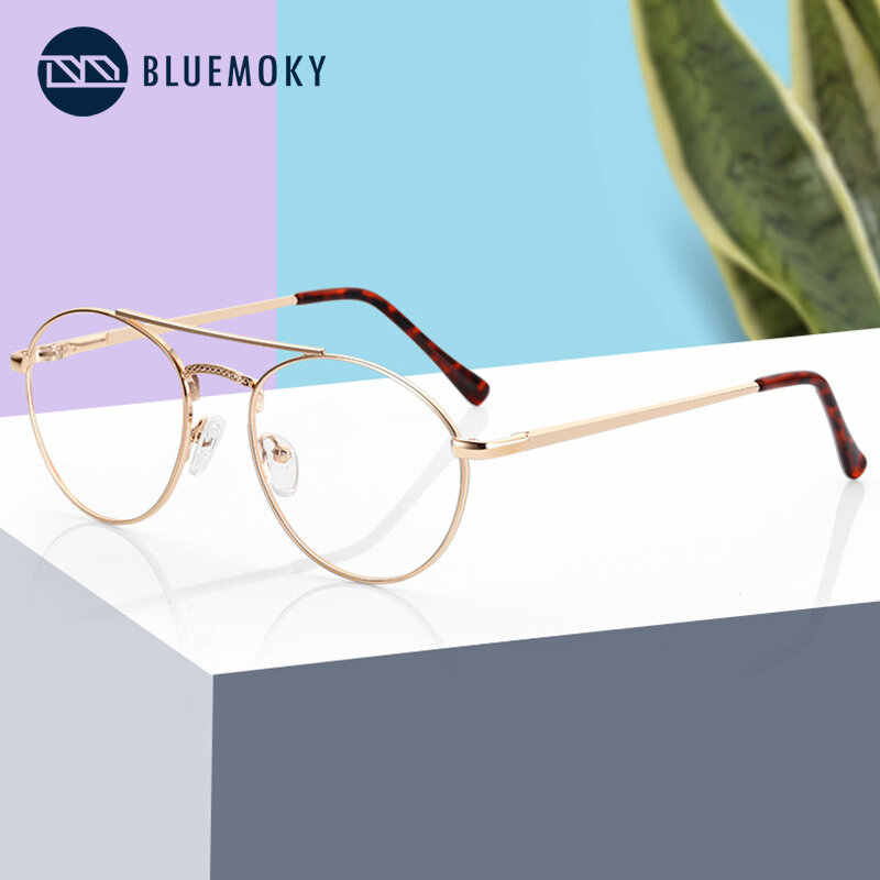 Оптические очки для близорукости BLUEMOKY для мужчин и женщин, сплав, прогрессивные рецептурные, Фотохроматические, в оправе