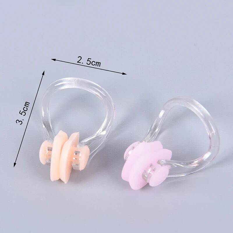 Proteção de silicone para nariz e ouvido, acessórios de natação e mergulho, 10 peças