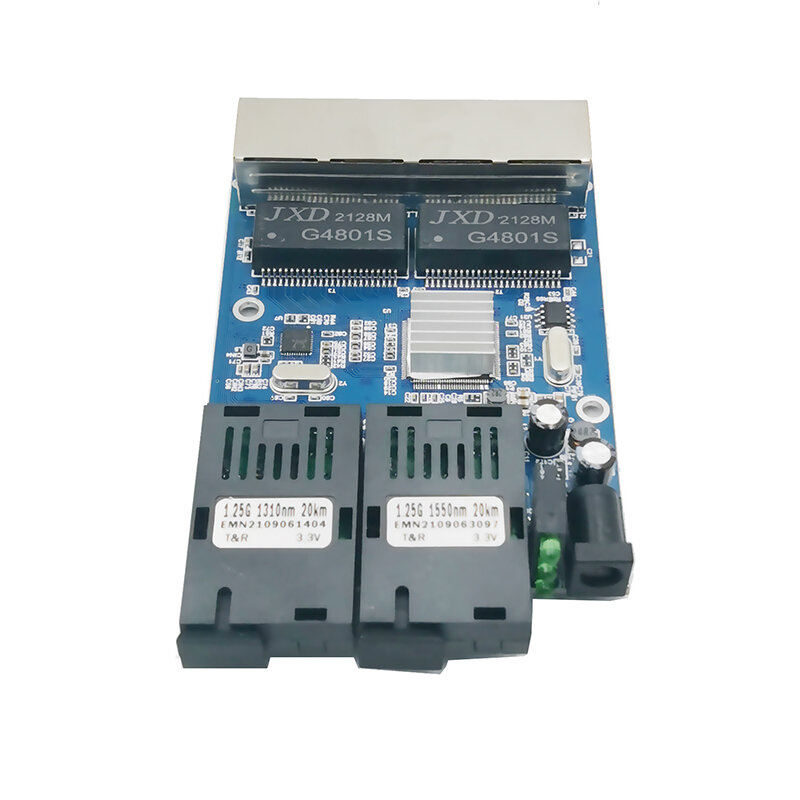 . 기가비트 이더넷 스위치 광섬유 미디어 컨버터, UTP 2F4E 포트 PCB, 4 RJ45, 2, 10, 100, 1000M
