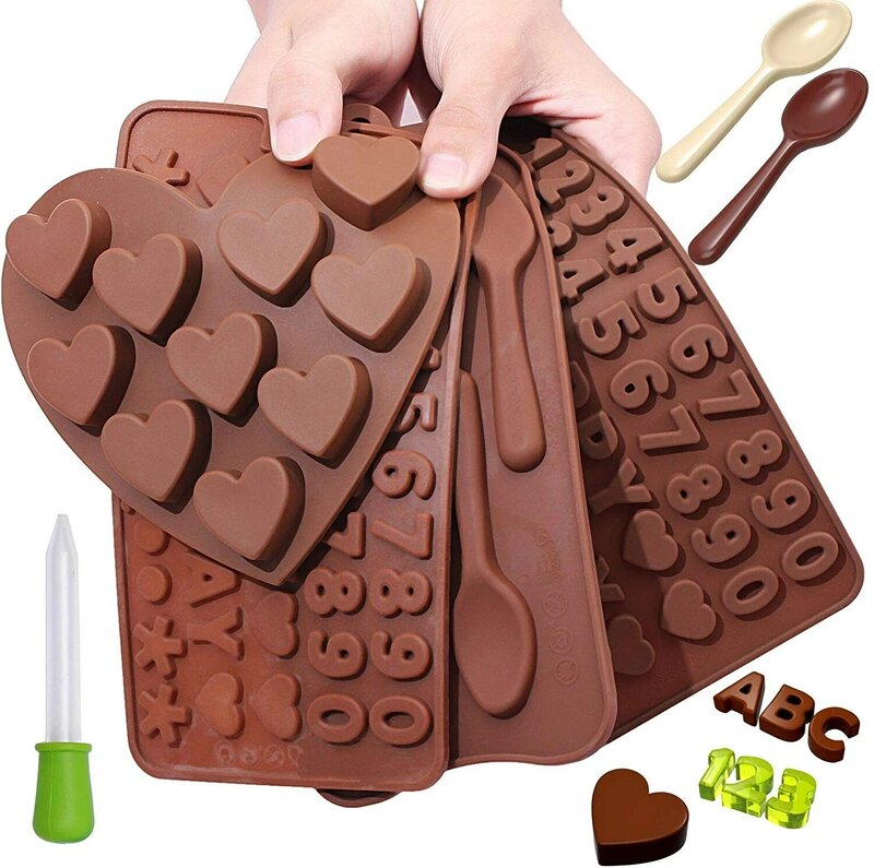 Silicone Chocolate Bar Mold Chocolate Candy Baking Mould Non-stick Cake Mold DIY Jelly Fondant Molds Cake Decorating Tools