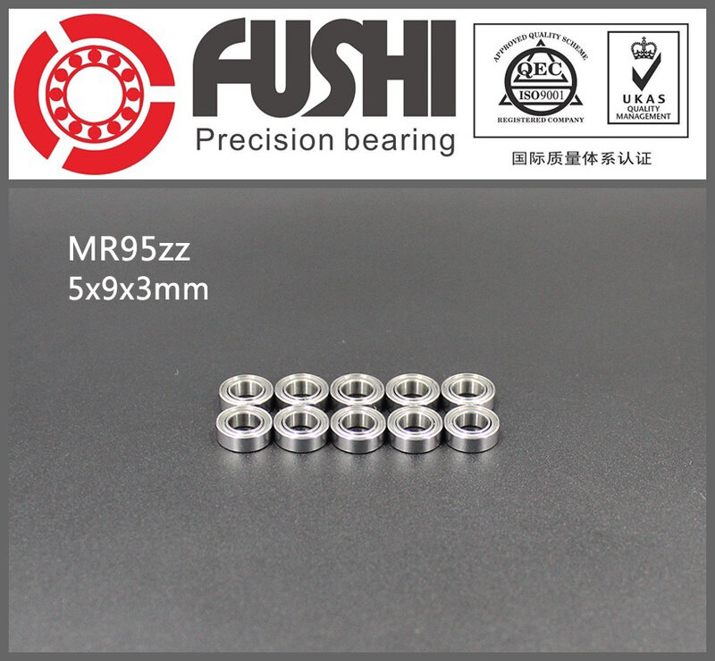Mr95zz ide 500 peças 5x9x3mm rolamentos de esferas em miniatura