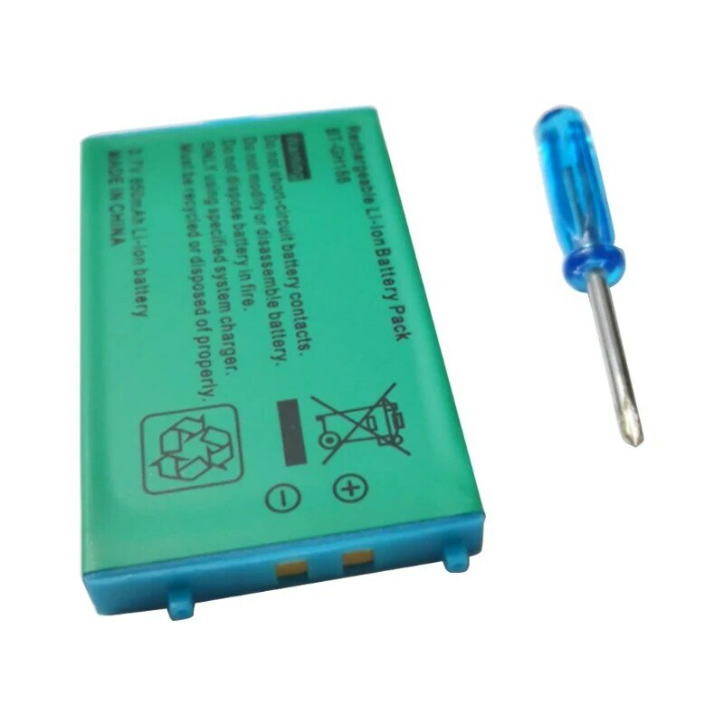 คุณภาพสูง Rechargeable Lithium-Ion Battery Pack พร้อมไขควง,850MAh ใช้งานร่วมกับ Game Boy Advance GBA SP