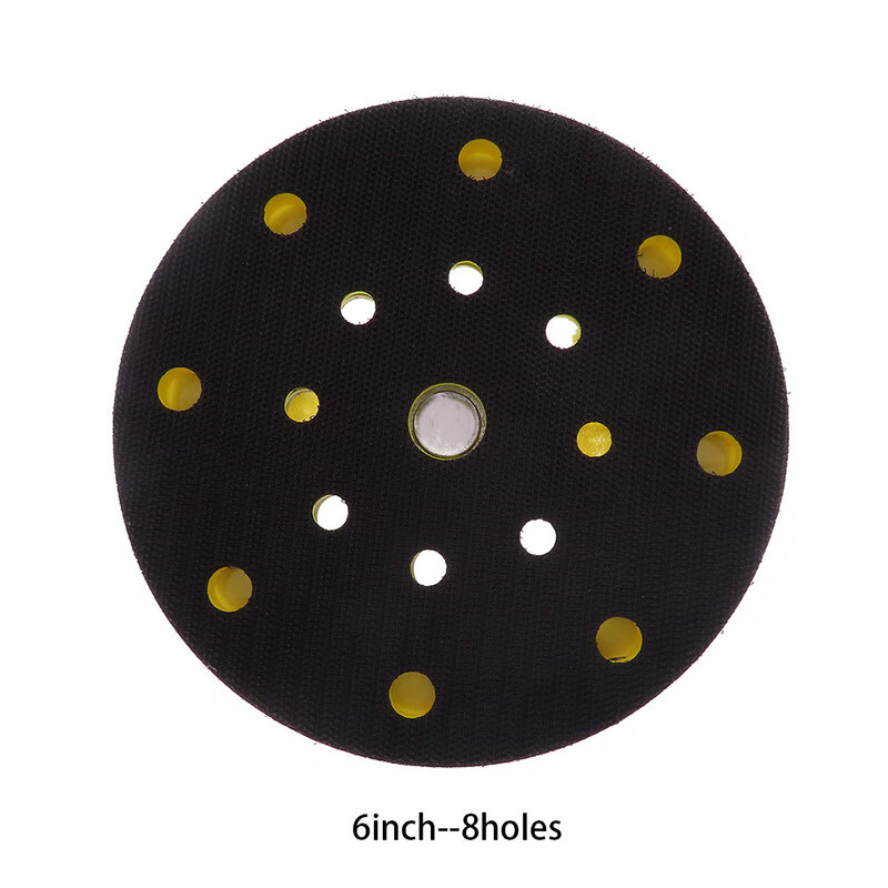 Almohadilla de respaldo para lijadora MIRKA, almohadillas de lijado de gancho y bucle de 6 ", 150mm, 9/15/17/52 agujeros, sin polvo de rosca de soporte de disco de lijado 5/16"-24"