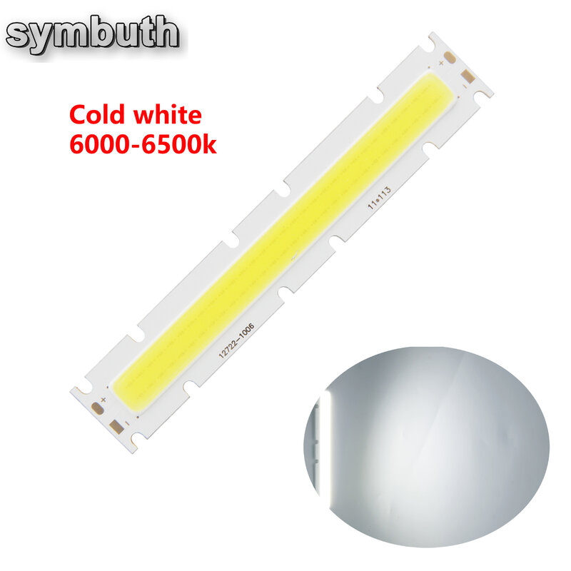 Fuente de luz LED COB de alta potencia para reflector, Chip de lámpara de barra, blanco frío Natural cálido, 20W, 30W, 40W, 127x22mm