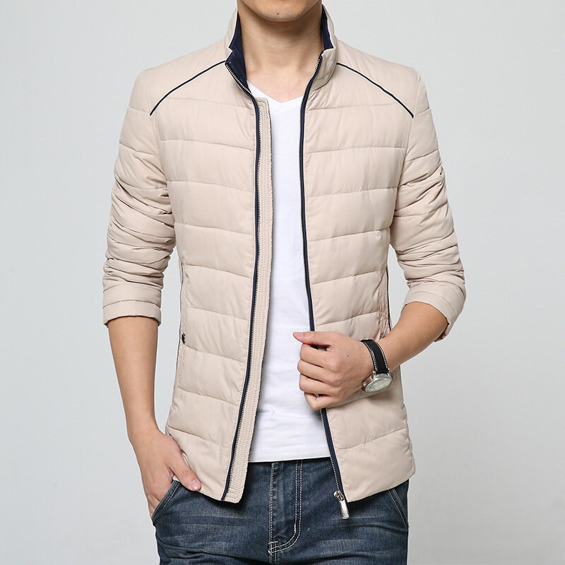 Mrmt-jaqueta de algodão fina para homens, roupas de marca, leve e fino, jaqueta acolchoada, roupa ao ar livre, 2024