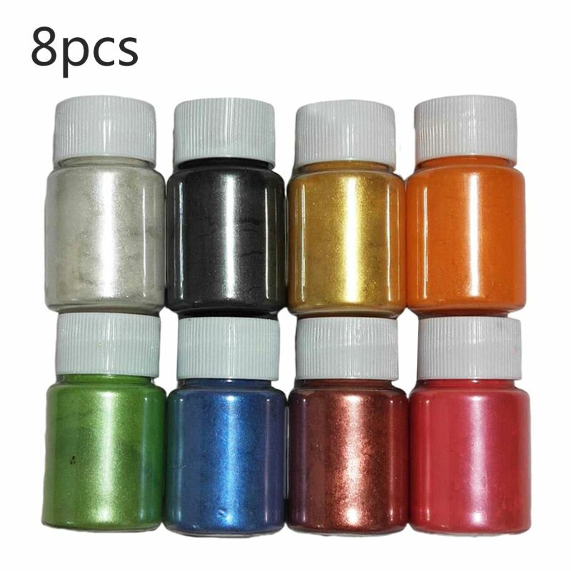 1 Set Pearlescent Mica Powder Epoxy Resin Dye Pearl Pigment DIY Jewelry Crafts 