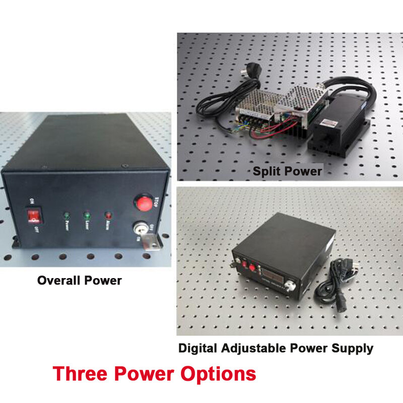 High Power 355nm UV PULSE Laser เลเซอร์โมดูล 20mW 50mW 100mW สามารถคู่เส้นใยเอาต์พุต