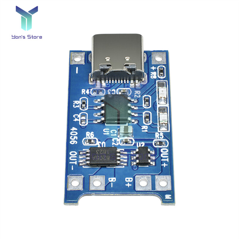 TC4056A 5V 1A Lithium Li-Ion Batterij Acculader Module Micro Usb Type-C Bescherming Boord Voeding 18650 opladen Board