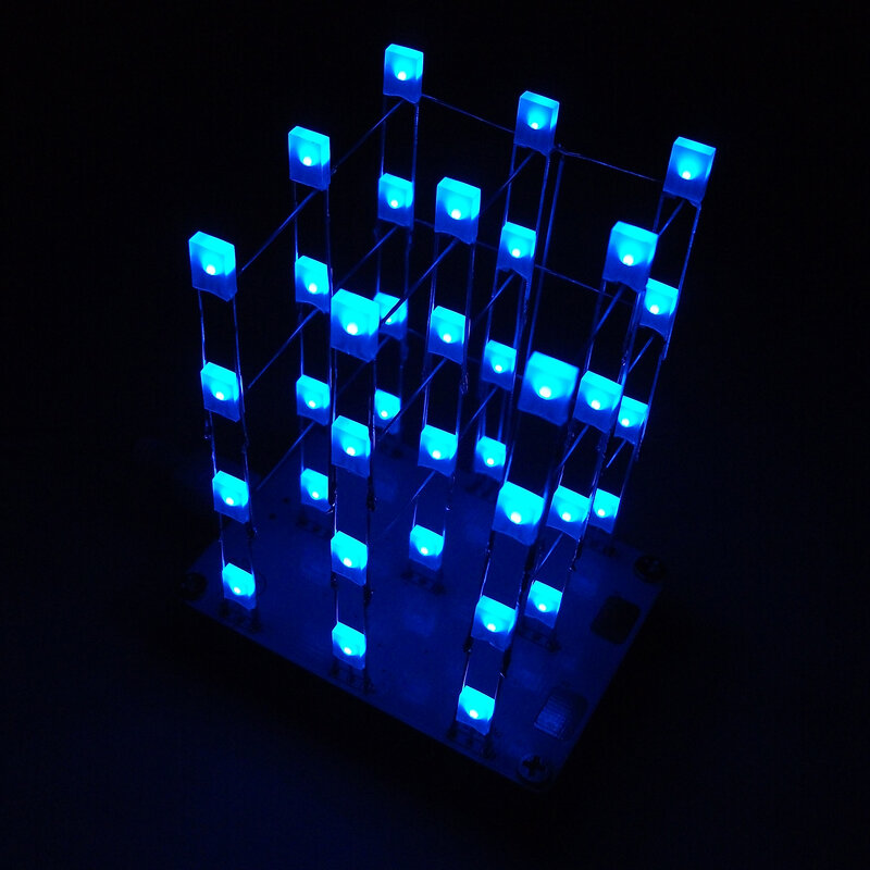 Kit electrónico de Control táctil, cubo colorido de 3x3x4, cubos de luz LED multicolor, Kits de entrenamiento SMD DIY