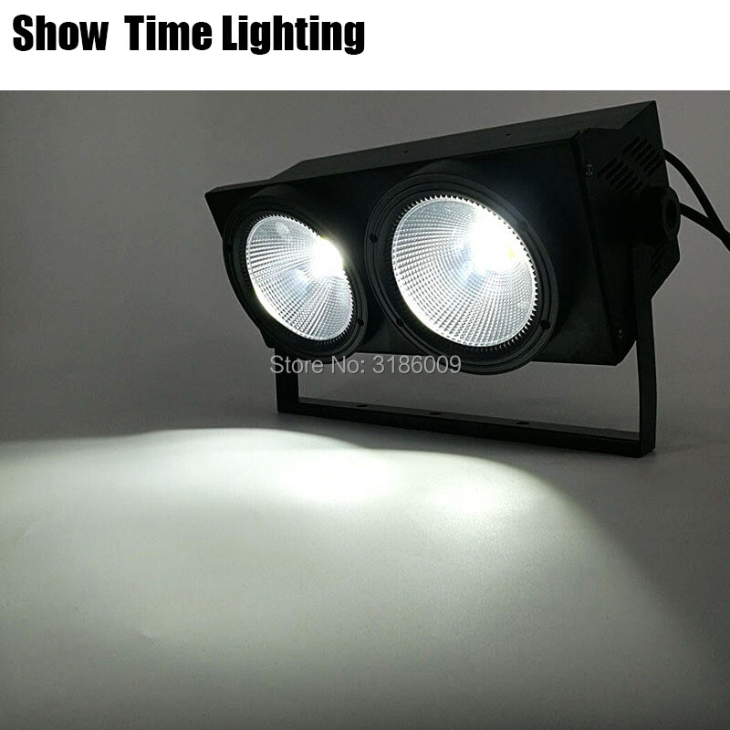 LED Cob Par Light para efeito de palco D0isco, 2 em 1, branco, quente, 2 olhos, bom uso para desempenho de câmera, boate, 200W