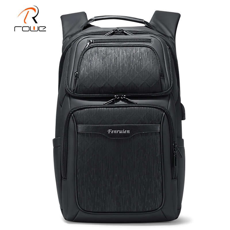 Rowe 15.6 Inch Laptop Backpack Large Capacity Waterproof Men Backpack Anti Theft Travel Teenage Backpack Bag Bagpack Mochila New