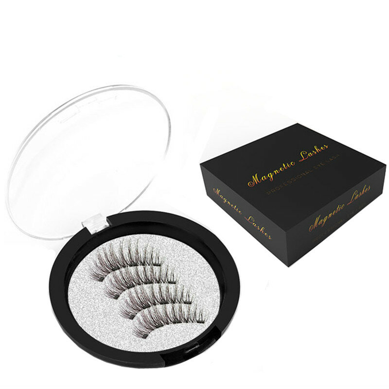 Handmade magnetic lashes 3d lashes natural false eyelashe extended with gift box magnetic eyelashes