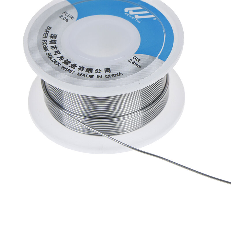 0.8mm/1.0mm Solder Wire Tin Sn:60%,Pb:40%,Flux: 2% KW -60/40 Lead Roll Clean Rosin Welding Core Soldering Wire Flux Reel Tube