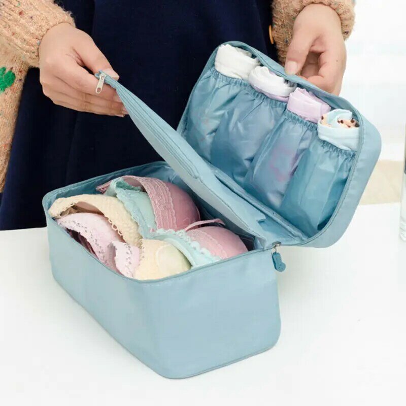 Portable Travel Bra Lingerie Socks Underwear Handbag Organizer Bag Storage Case For Travel Trip