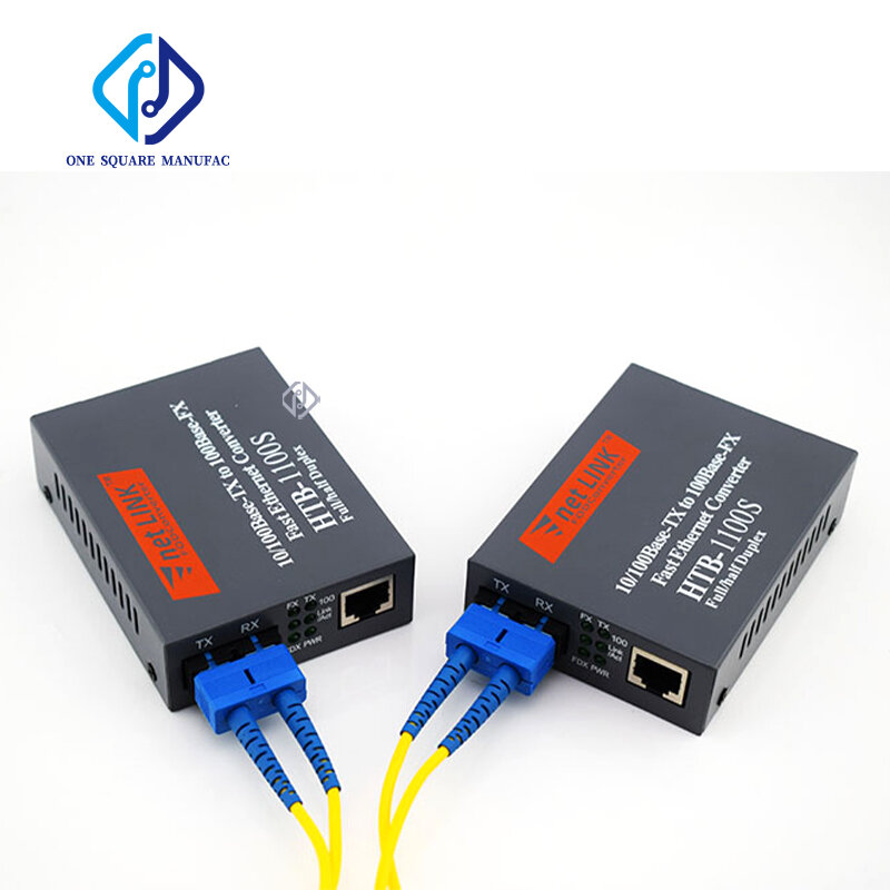 NetLINK-Convertidor de medios de fibra WDM de un solo modo, HTB-1100S A/B, 25KM, tamaño 1310nm-TX SC 10/100Mbps B 1550nm-TX