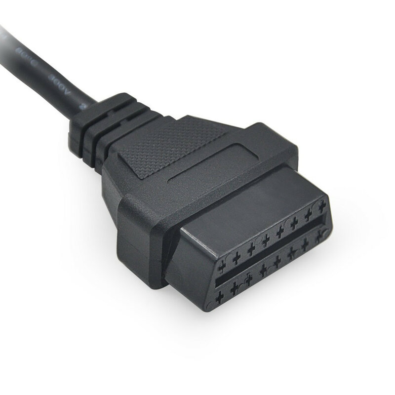 Câble d'extension de voiture OBD2 OBD II, connecteur mâle à femelle, 16 broches, interface de connecteur automatique ELM327, 10m, 0 m