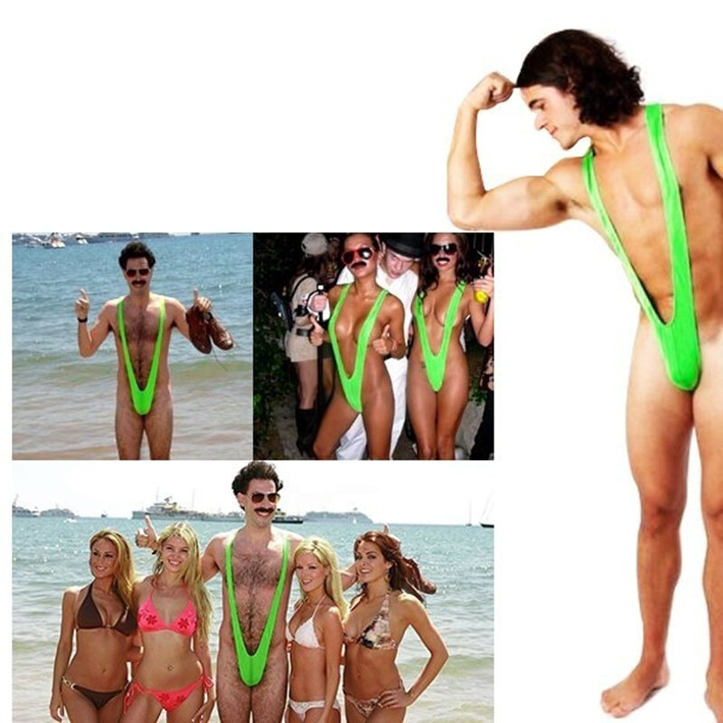 Men Mankini Costume Swimsuit Swimwear Thong Bodysuit Underwear