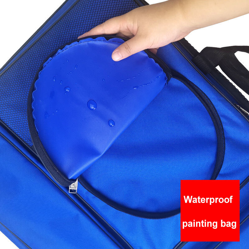 Mochila de armazenamento para esboço, bolsa portátil multifuncional de grande capacidade para pintura de estudante