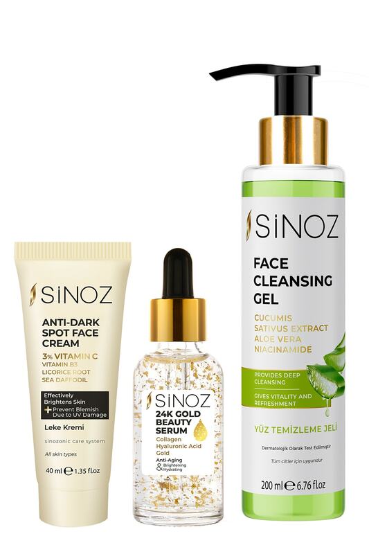 Sinoz 3 grain Advantage Pack blemish cream face cleansing foam colleagen rejuvenation acne removal perfect appearance clean face