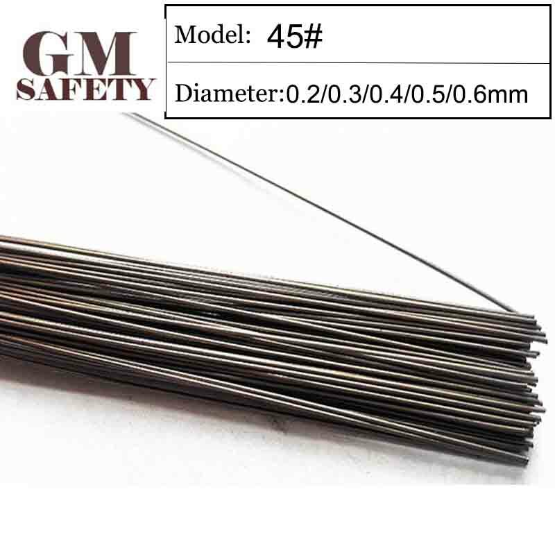 GM SAFETY Laser Welding Wire 45# of MRA 0.2/0.3/0.4/0.5/0.6mm Laser welding wires for Welders 200pcs in 1 Tube B012218